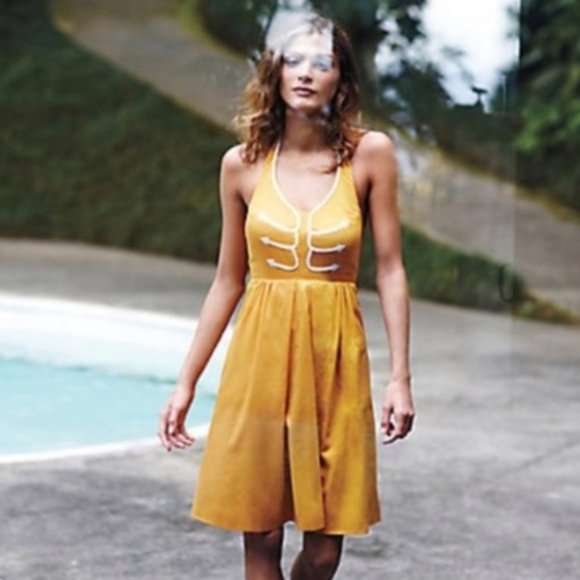 Anthropologie Dresses & Skirts - ANTHROPOLOGIE Anchors Aweigh Dress Yellow {E36}